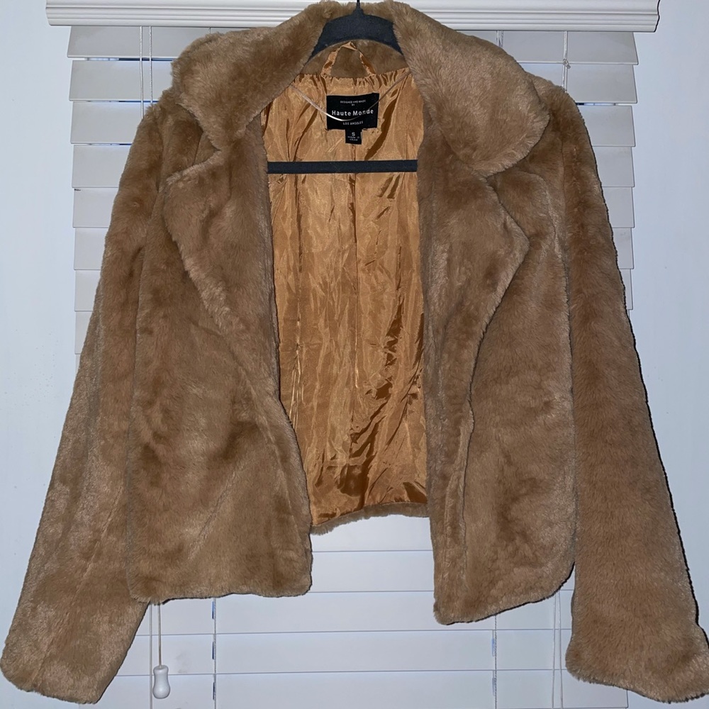 Light brown puffer jacket